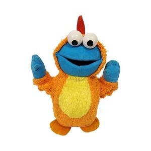 Vintage Fisher Price Sesame Street Cookie Monster Chicken Dancer Plush Toy 2003
